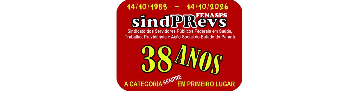 banner SINDPREVS 38 ANOS
