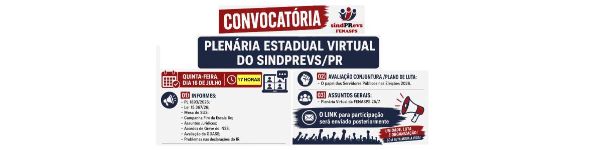 PLENA´RIA ESTADUAL