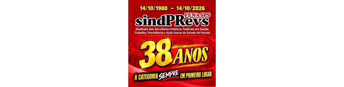 banner SINDPREVS 38 ANOS