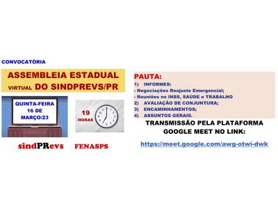 plenária estadual 16 março