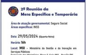 2ª REUNIÃO DA MESA ESPECÍFICA DO INSS