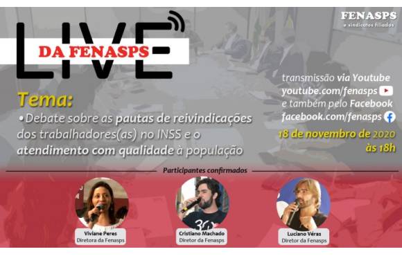 LIVE DA FENASPS 18/11 AS 18H